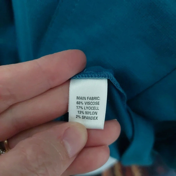 ST.JOHN Turquoise Jersey Zip up  lightweight Jacket cinched waist  Small - Picture 10 of 10